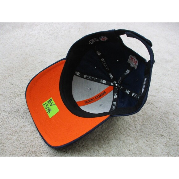 Denver Broncos Hat Cap Strap Back Blue Orange New Era NFL Football Logo Womens - Picture 7 of 10